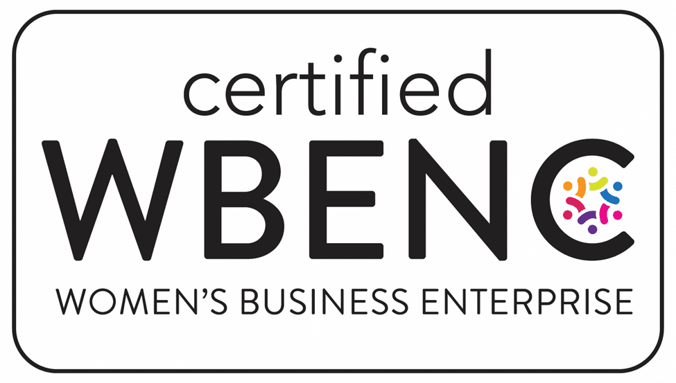 Certification logo for Women's Business Enterprise National Council (WBENC).